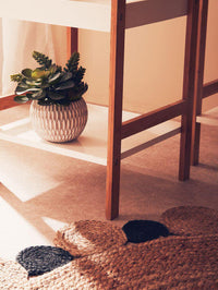 Nostra Three Tiered White And Natural Shelf Unit