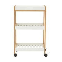Nostra 3 Tiers Shelf Unit With Wheels