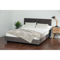 Napoli Grey King Bed