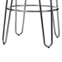 District Chrome Hairpin Stool
