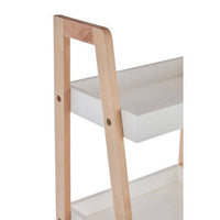ARLA Four Tier Birch Wood Bathroom Shelf Unit