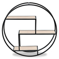 Brixton 3 Tier Round Metal Shelf