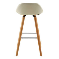 Stockholm White Faux Leather Bar Stool