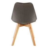 Stockholm Grey Diamond Pattern Dining Chair