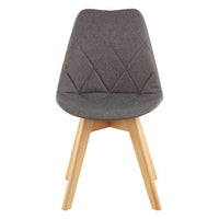 Stockholm Grey Diamond Pattern Dining Chair