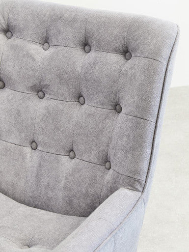 Stockholm Grey Curved Chair