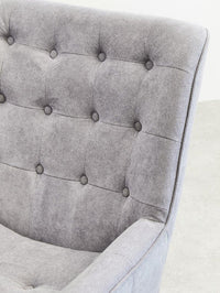 Stockholm Grey Curved Chair