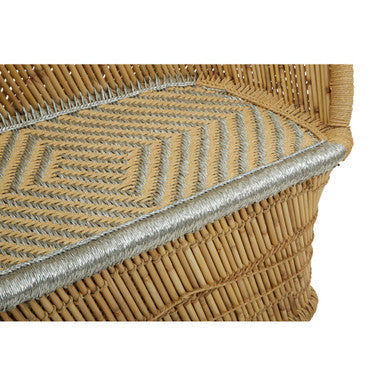 Rowan Two Seater Natural And Silver Sofa