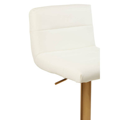 Baina White Seat Bar Stool