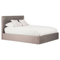 Hannah Grey Ottoman King Bed
