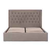 Hannah Grey Ottoman King Bed
