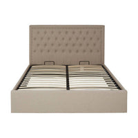 Hannah Beige Kingsize Ottoman Bed
