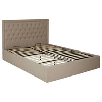 Hannah Beige Kingsize Ottoman Bed