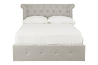 Edison Light Grey Ottoman Double Bed