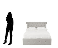 Edison Light Grey Ottoman Double Bed