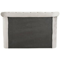 Edison Grey Brushed Velvet Ottoman King Bed