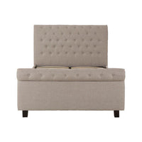 Orlando Light Grey Ottoman King Bed