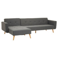 Hansa Hagen Grey Large Corner Sofa Bed