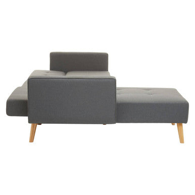 Hansa Hagen Grey Large Corner Sofa Bed