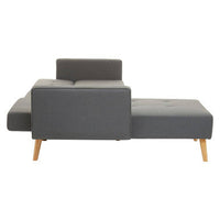 Hansa Hagen Grey Large Corner Sofa Bed