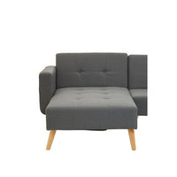 Hansa Hagen Grey Large Corner Sofa Bed