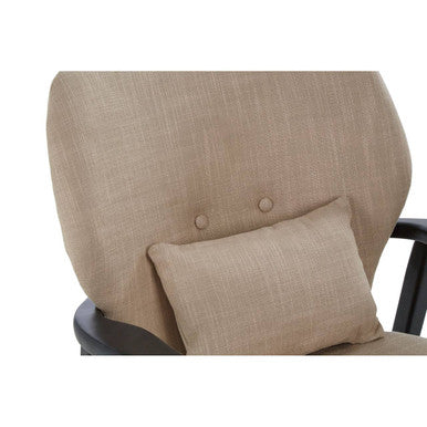 Stockholm Beige Chair With Black Wooden Frame