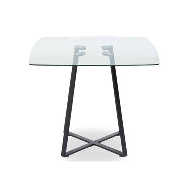 Metropolitan Square Matte Black Dining Table