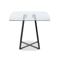Metropolitan Square Matte Black Dining Table