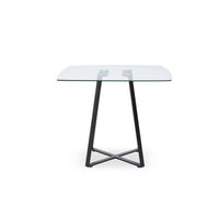 Metropolitan Square Matte Black Dining Table