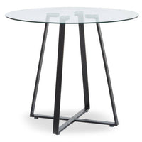 Metropolitan Matte Black Lattice Dining Table