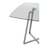 Metropolitan Square Matte Grey Dining Table