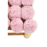 West Village Pink Pom Pom Stool