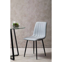 Tiana Set Of 4 Light Grey Dining Chairs