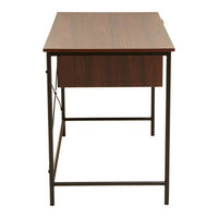 Bradbury Dark Walnut Veneer Desk With Drawers