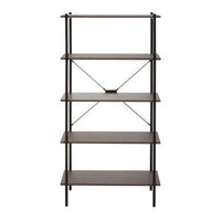 Bradbury Five Tier Dark Oak Shelf Unit