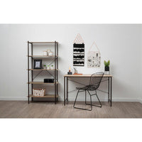 Bradbury Five Tier Grey Oak Shelf Unit