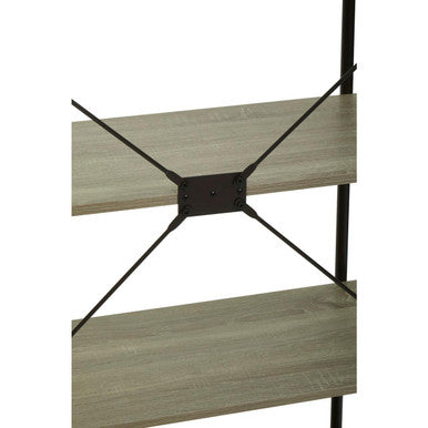 Bradbury Five Tier Grey Oak Shelf Unit