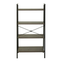Bradbury Four Tier Dark Oak Veneer Ladder Shelf Unit