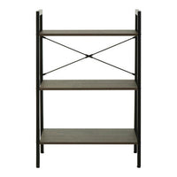 Bradbury Three Tier Dark Oak Veneer Ladder Shelf Unit