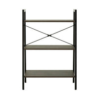 Bradbury Three Tier Dark Oak Veneer Ladder Shelf Unit