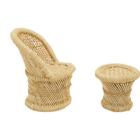 Rowan Childrens Natural Chair And Stool