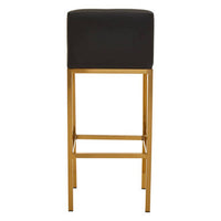 Baina Black And Gold Finish Bar Chair