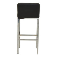 Baina Black And Chrome Finish Bar Chair