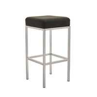 Baina Dark Grey And Gold Finish Bar Stool