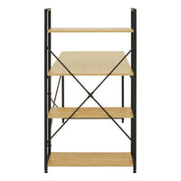 Laxton Light Yellow Desk With Shelves