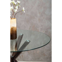 Salford Dining Table With Black Wood Effect Metal Legs