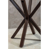 Salford Dining Table With Black Wood Effect Metal Legs