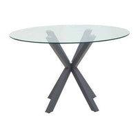 Salford Dining Table With Grey Metal Legs