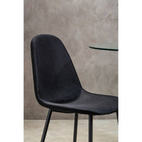 Salford Black Fabric Dining Chair