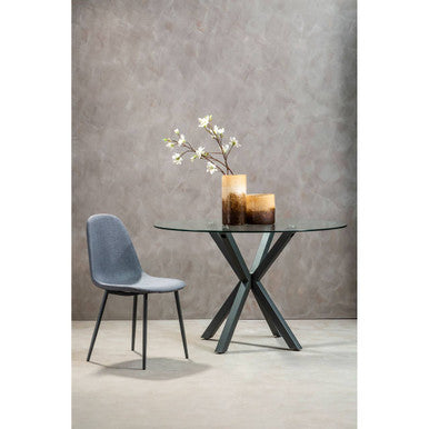 Salford Dining Chair With Grey Powder Legs